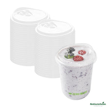 Wholesale Restaurantware Round Clear Pla Plastic Straw or Sippy Lid - Fits 12, 16, 24 Oz Cups - 3.5"×3.5"×0.8"- Bulk