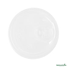 Wholesale Restaurantware Round Clear Pla Plastic Straw or Sippy Lid - Fits 12, 16, 24 Oz Cups - 3.5"×3.5"×0.8"- Bulk