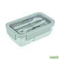 Wholesale Restaurantware 29 Oz Green Lunch Box- Bpa-Free, Microwave-Safe - 7.7" X 4.7" X 2.8"- Bulk