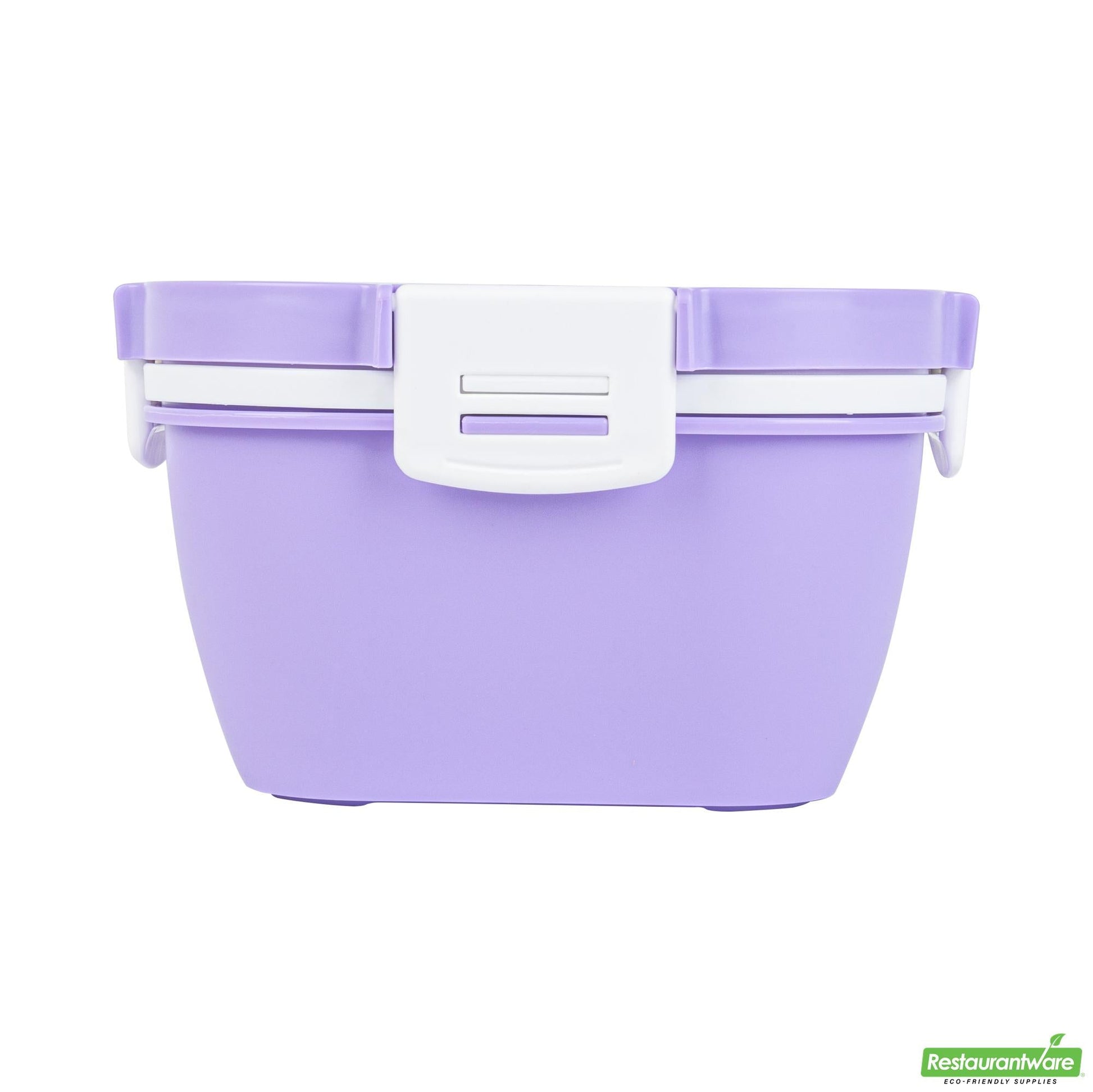 Wholesale Restaurantware 58 Oz Purple and White Lunch Box - Bpa-Free, Microwave-Safe- Bulk