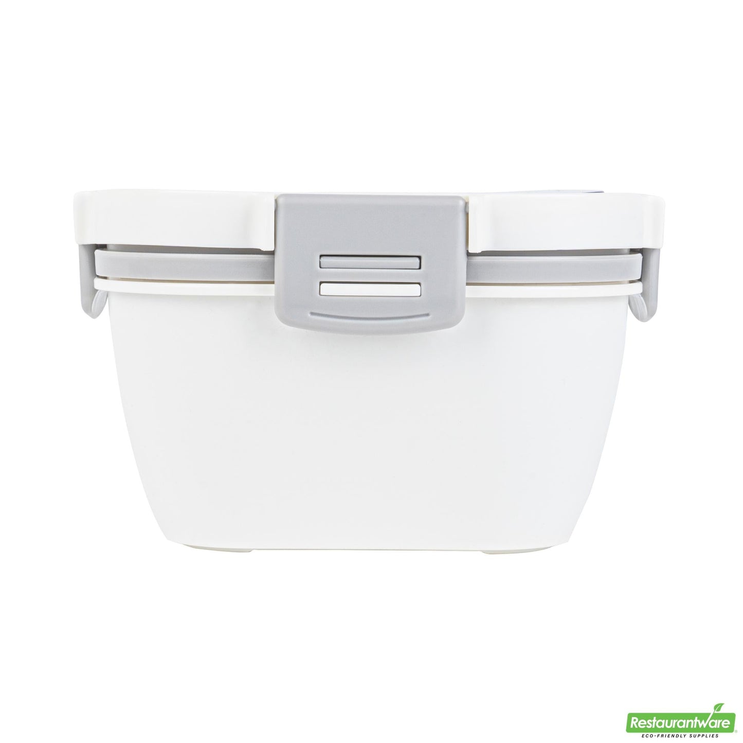 Wholesale Restaurantware 58 Oz White and Gray Lunch Box - Bpa-Free, Microwave-Safe- Bulk