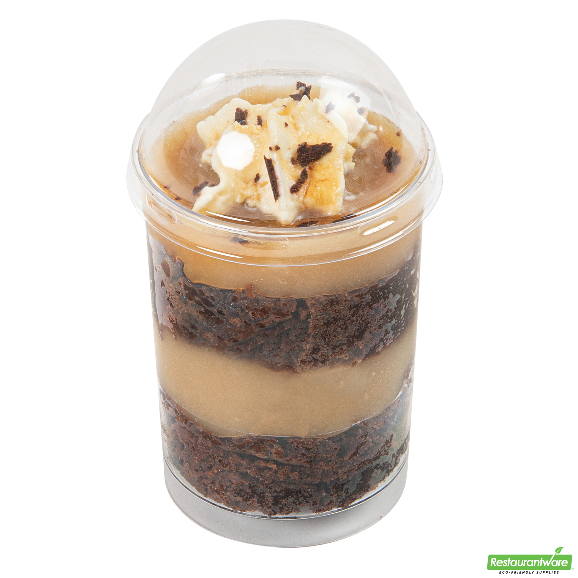Wholesale Restaurantware Mini Serve Round Clear Plastic Dome Lid - Fits 5 Oz Dessert Cup - 100 Count Box- Bulk
