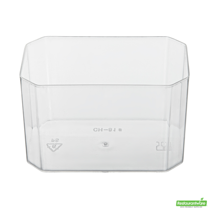 Wholesale Restaurantware Mini Serve 3 Oz Rectangle Clear Plastic Dessert Cup - 3 1/4" X 2" X 2" - 100 Count Box- Bulk