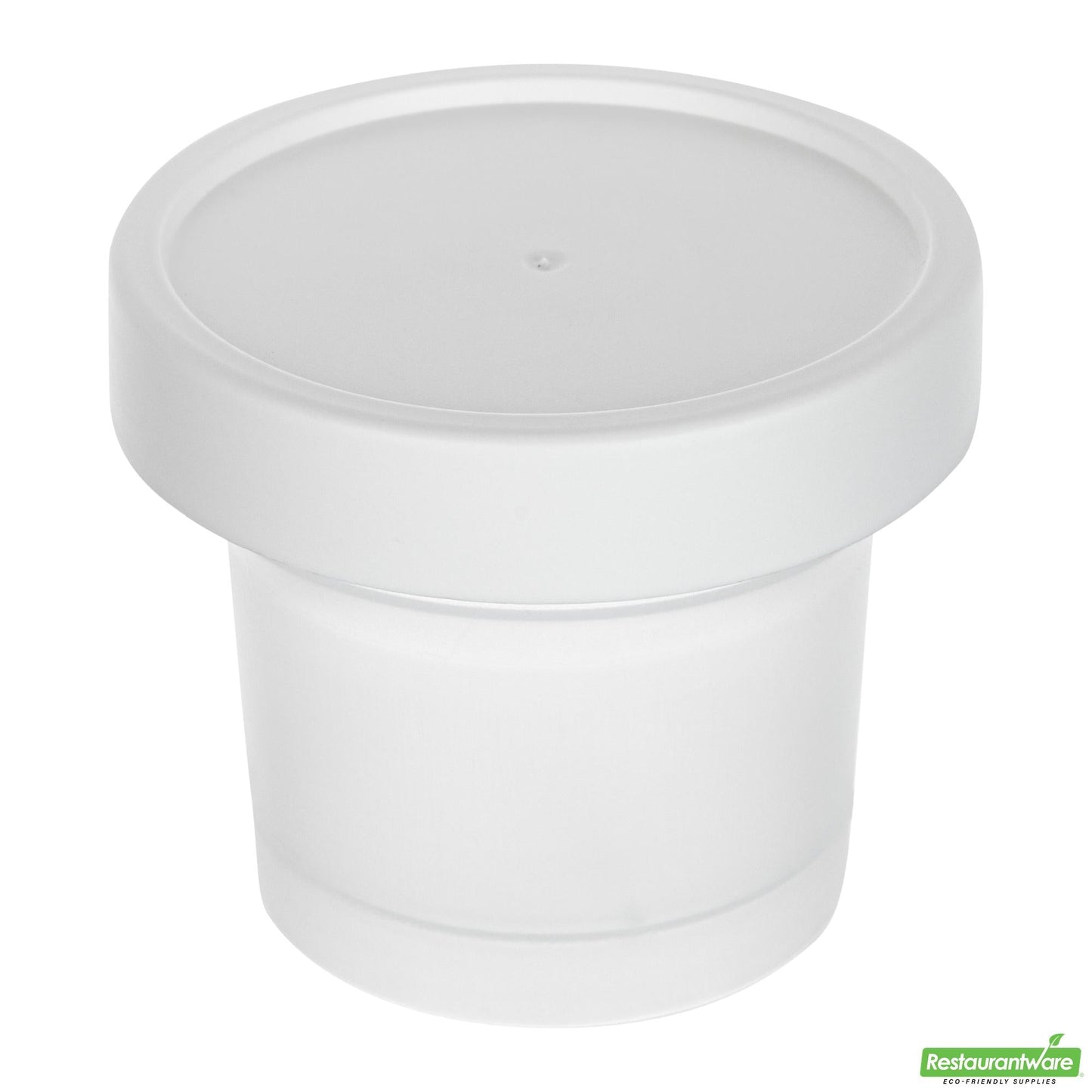 Wholesale Restaurantware Mini Serve 8 Oz Round Clear Plastic Dessert Cup - with Lid - 3 1/2'' X 3 1/2'' X 3'' - 25 Count Box- Bulk
