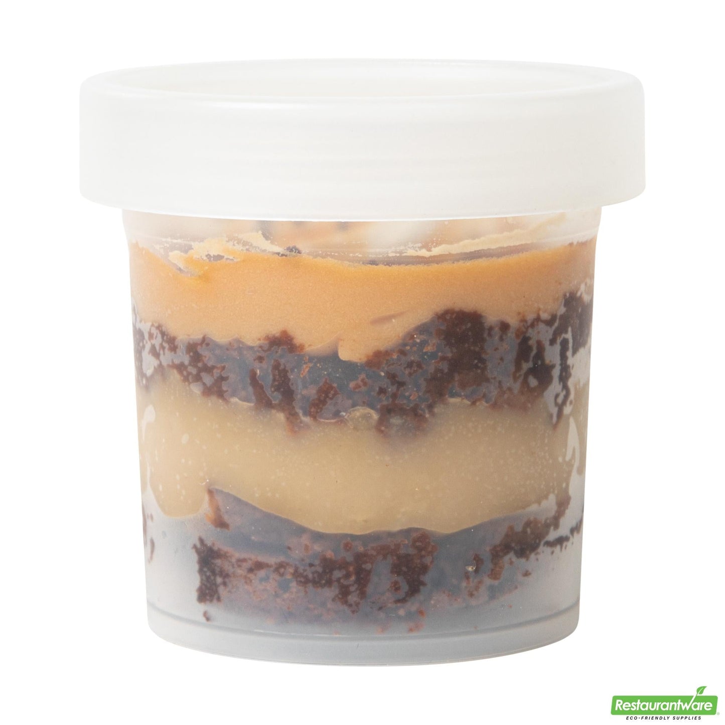 Wholesale Restaurantware Mini Serve 10 Oz Round Clear Plastic Dessert Cup - with Lid - 3 1/2'' X 3 1/2'' X 3 1/2'' - 100 Count Box- Bulk