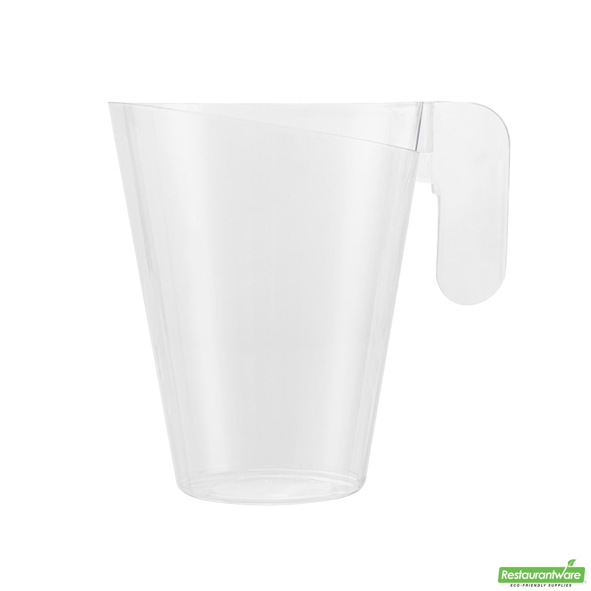 Wholesale Restaurantware 2 Oz Clear Plastic Cup - with Handle - 2.7" X 2.7" X 3.3"- Bulk