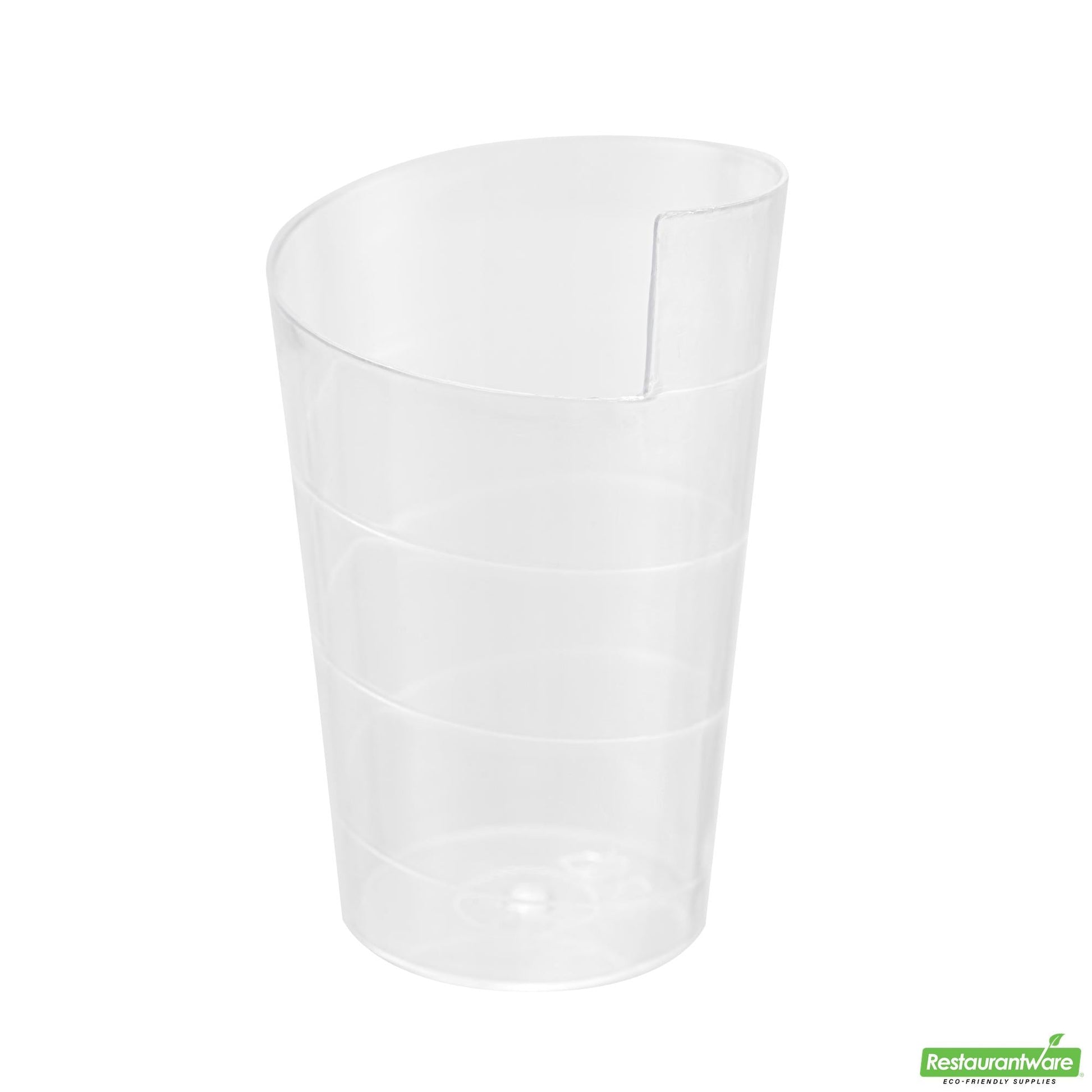 Wholesale Restaurantware 2 Oz Clear Plastic Spiral Cup - 1.7" X 1.7" X 2.7"- Bulk