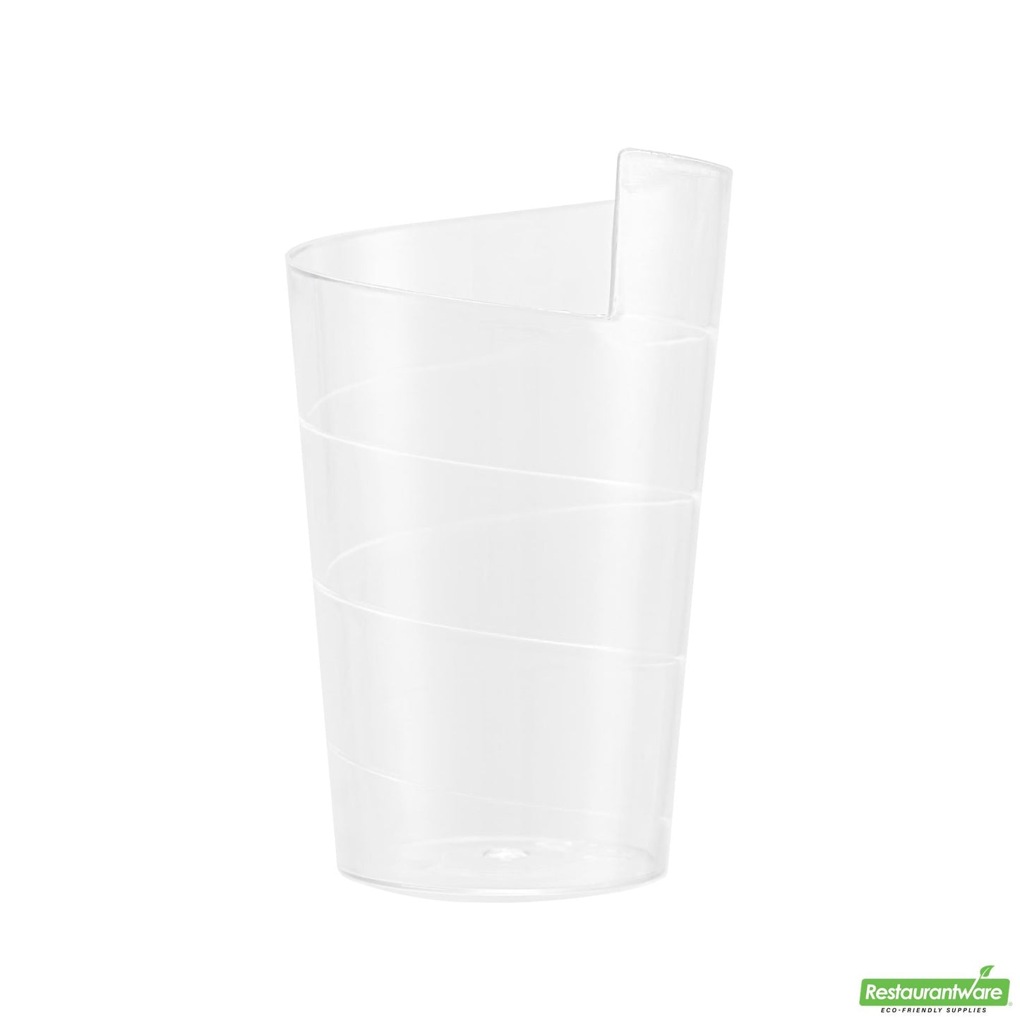 Wholesale Restaurantware 2 Oz Clear Plastic Spiral Cup - 1.7" X 1.7" X 2.7"- Bulk