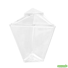 Wholesale Restaurantware 2 Oz Clear Plastic Torcente Cup - 2.9" X 2.5" X 3.5"- Bulk