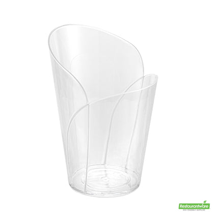Wholesale Restaurantware 2 Oz Clear Plastic Rose Cup - 2.4" X 2.3" X 3.4"- Bulk