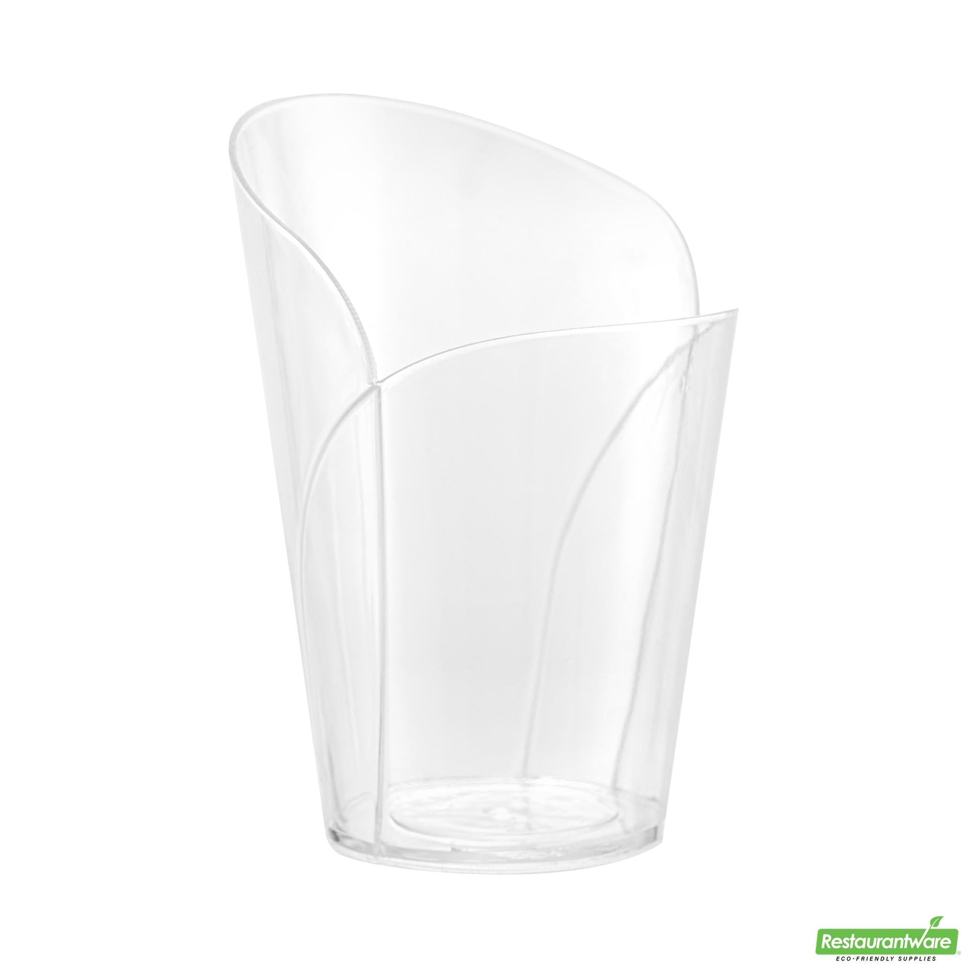 Wholesale Restaurantware 2 Oz Clear Plastic Rose Cup - 2.4" X 2.3" X 3.4"- Bulk