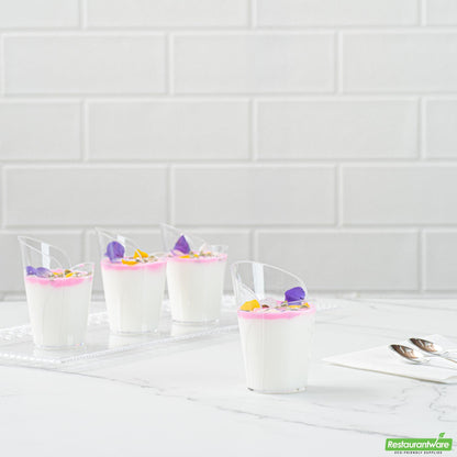 Wholesale Restaurantware 2 Oz Clear Plastic Rose Cup - 2.4" X 2.3" X 3.4"- Bulk