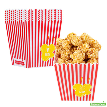 Wholesale Restaurantware 16 Oz Red Plastic Popcorn Container - 3.2" X 3.2" X 3.5"- Bulk