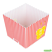 Wholesale Restaurantware 165 Oz Red Plastic Popcorn Bucket - 7.9" X 7.9" X 6.9"- Bulk