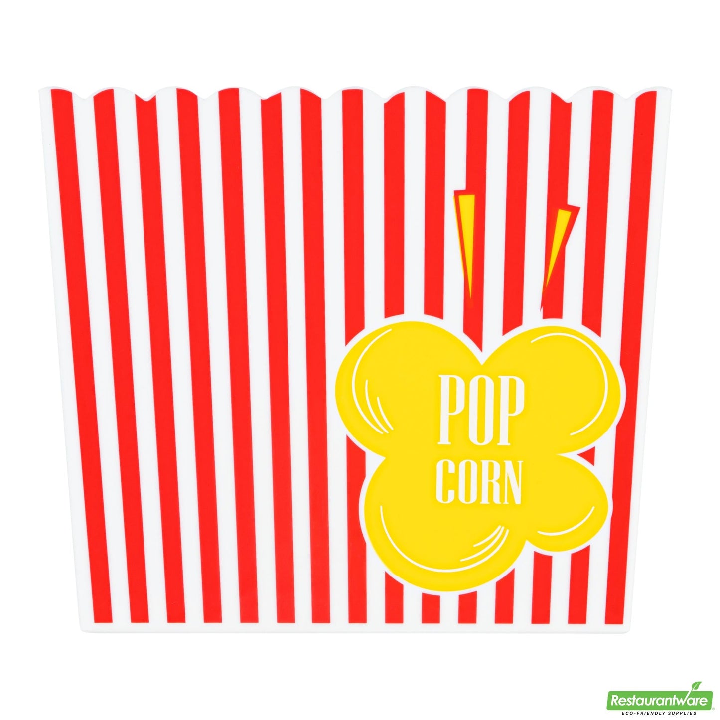 Wholesale Restaurantware 165 Oz Red Plastic Popcorn Bucket - 7.9" X 7.9" X 6.9"- Bulk