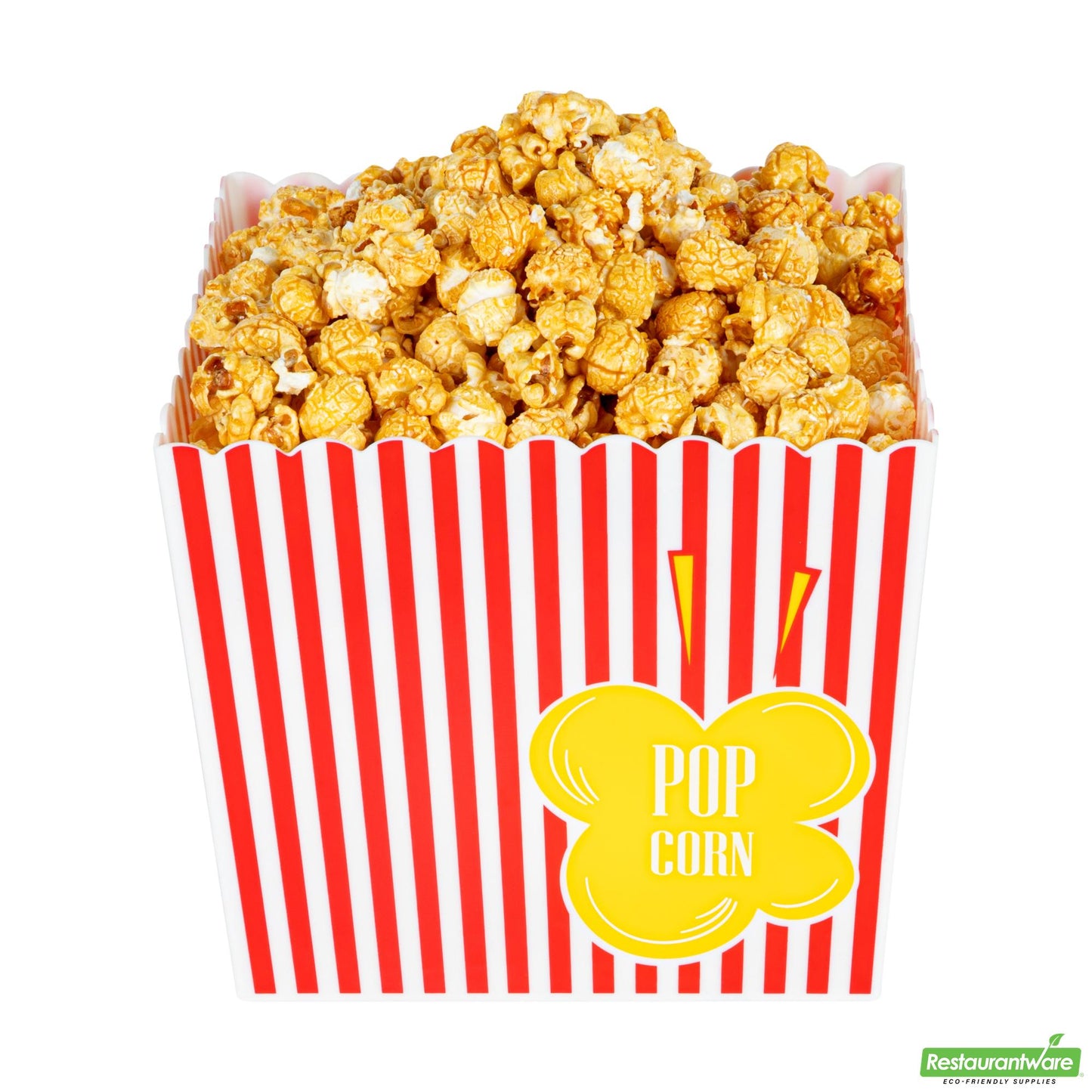 Wholesale Restaurantware 165 Oz Red Plastic Popcorn Bucket - 7.9" X 7.9" X 6.9"- Bulk
