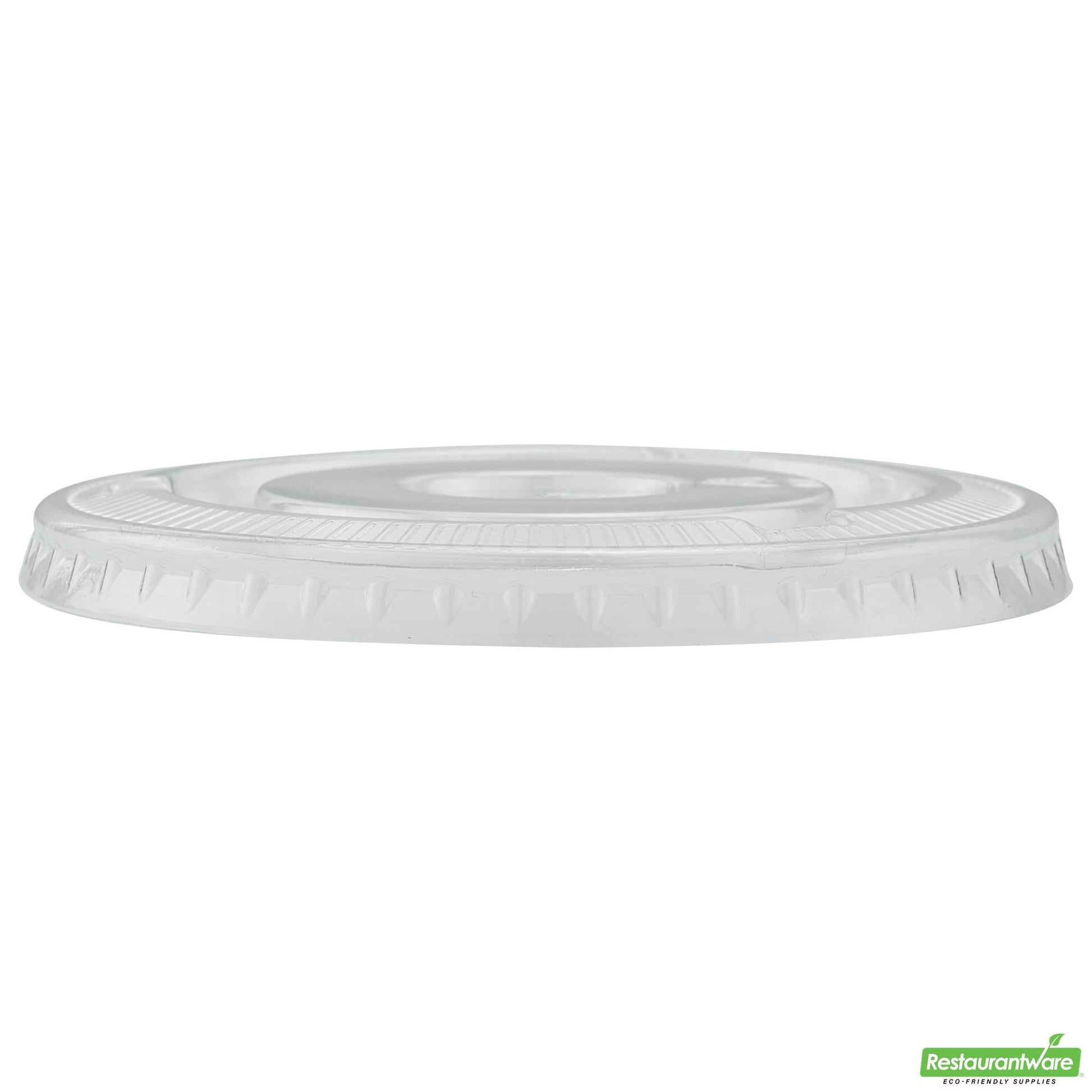 Wholesale Restaurantware Round Clear Plastic Flat Lid - Fits Plastic Dessert Cup- Bulk