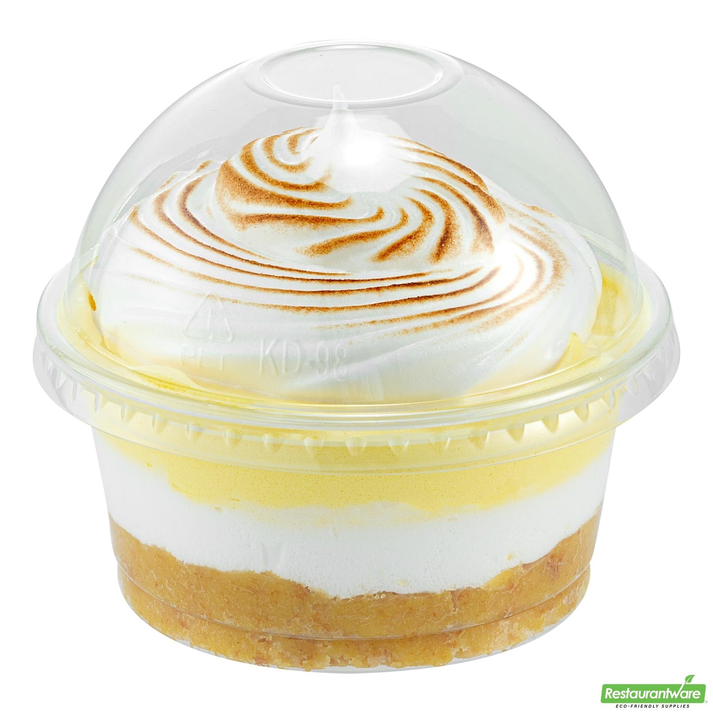 Wholesale Restaurantware Round Clear Plastic Dome Lid - Fits Plastic Dessert Cup- Bulk