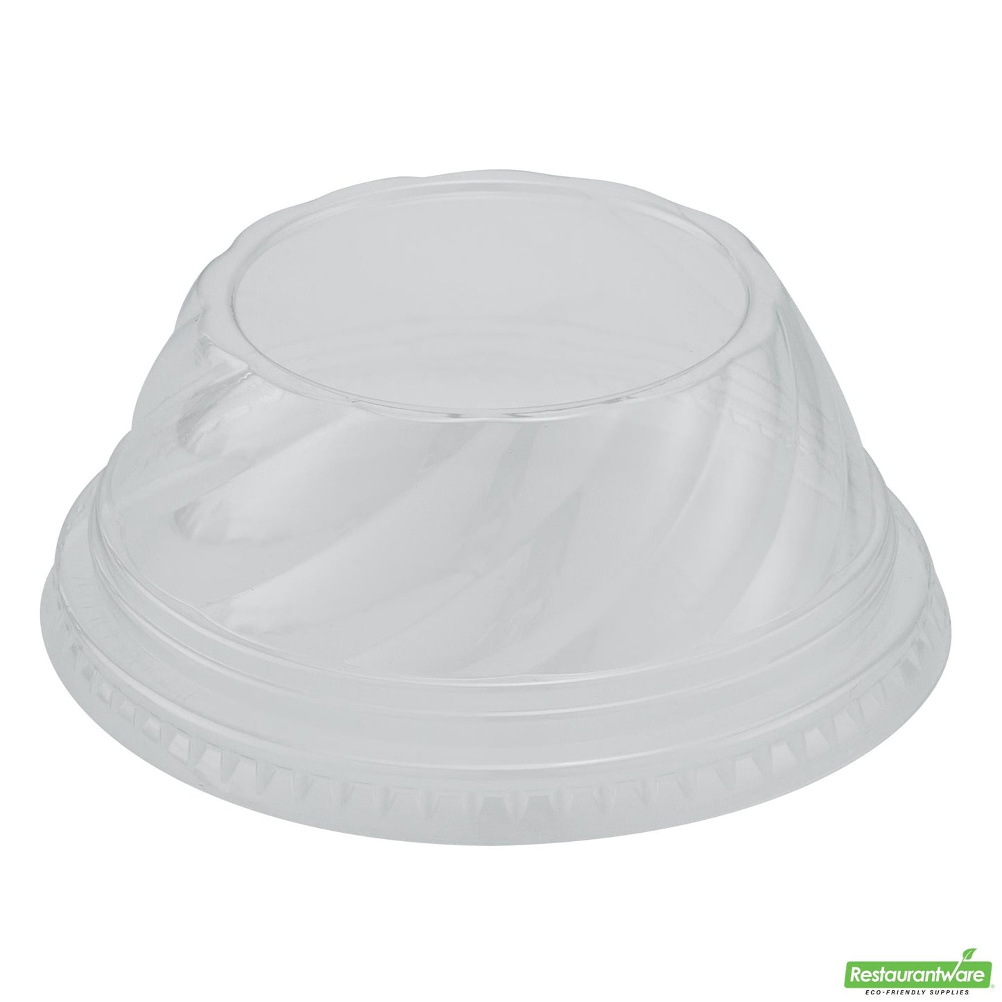 Wholesale Restaurantware Round Clear Plastic Low Dome Lid - Fits Plastic Dessert Cup- Bulk