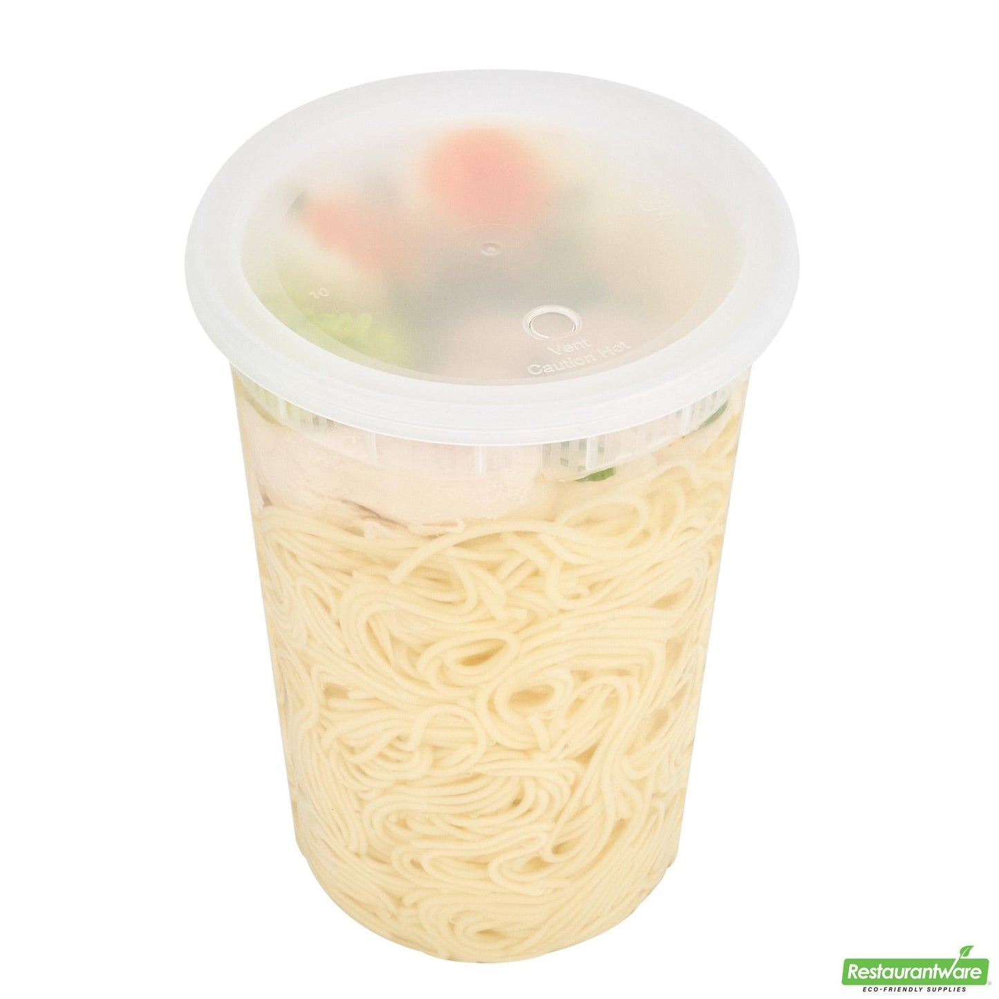 Wholesale Restaurantware 48 Oz Round Clear Plastic Soup Container - with Lid, Microwavable- Bulk