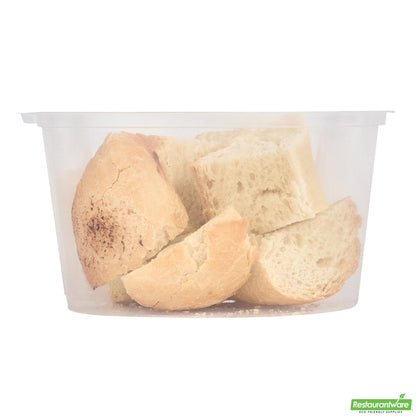 Wholesale Restaurantware 16 Oz Clear Plastic Insert - Fits 32, 40 and 48 Oz Soup Container- Bulk