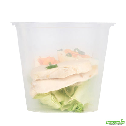 Wholesale Restaurantware 24 Oz Clear Plastic Insert - Fits 32, 40 and 48 Oz Soup Container- Bulk