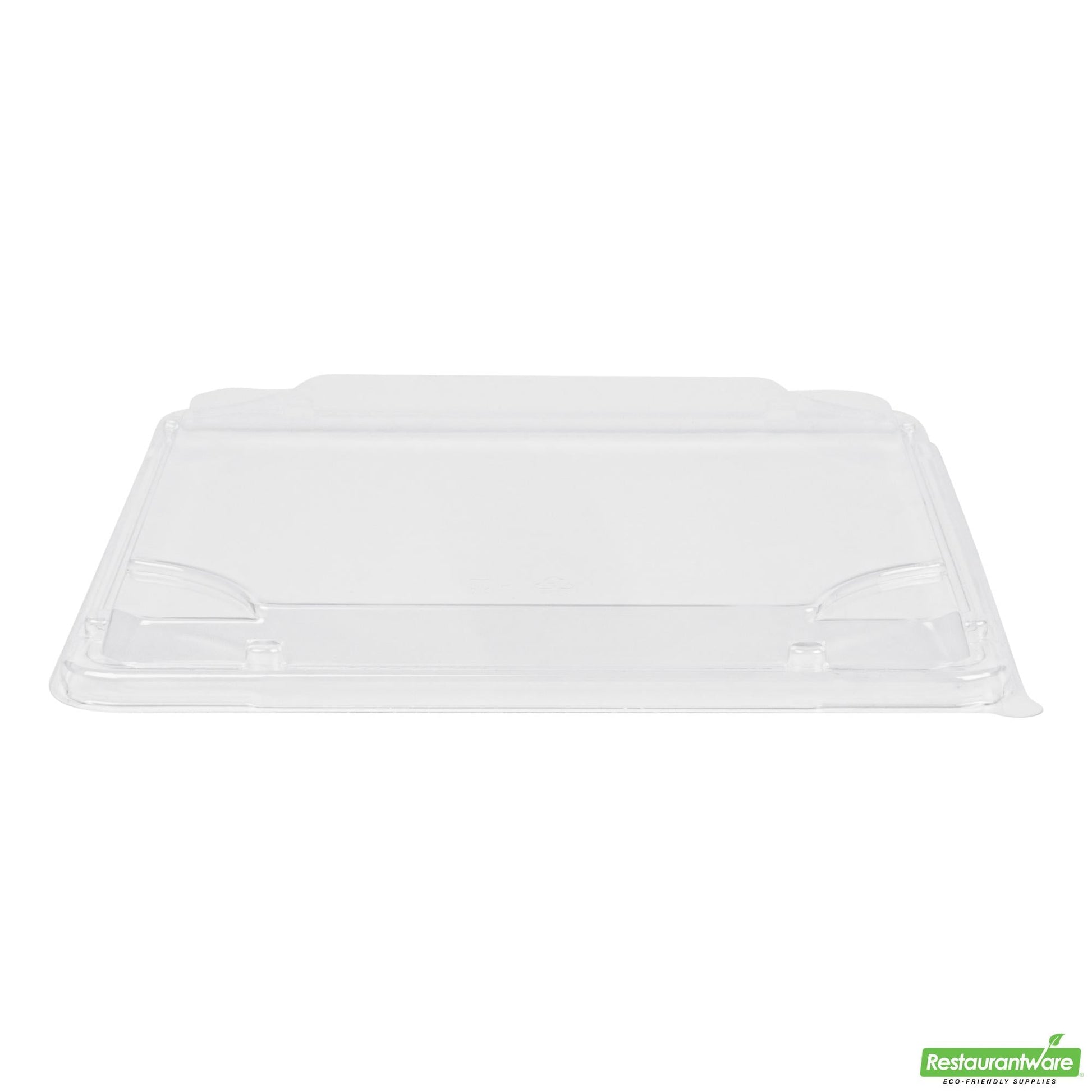 Wholesale Restaurantware Square Clear Plastic Lid - Fits 19 Oz Bento Box - 8.2" X 8.2" X 0.8"- Bulk