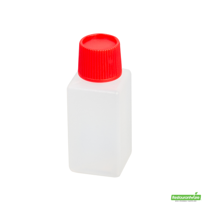 Wholesale Restaurantware Bento Tek 6 Ml Translucent Plastic Soy Sauce Bottle - with Red Cap - 1/2" X 1/2" X 1 3/4" - 1000 Count Box- Bulk