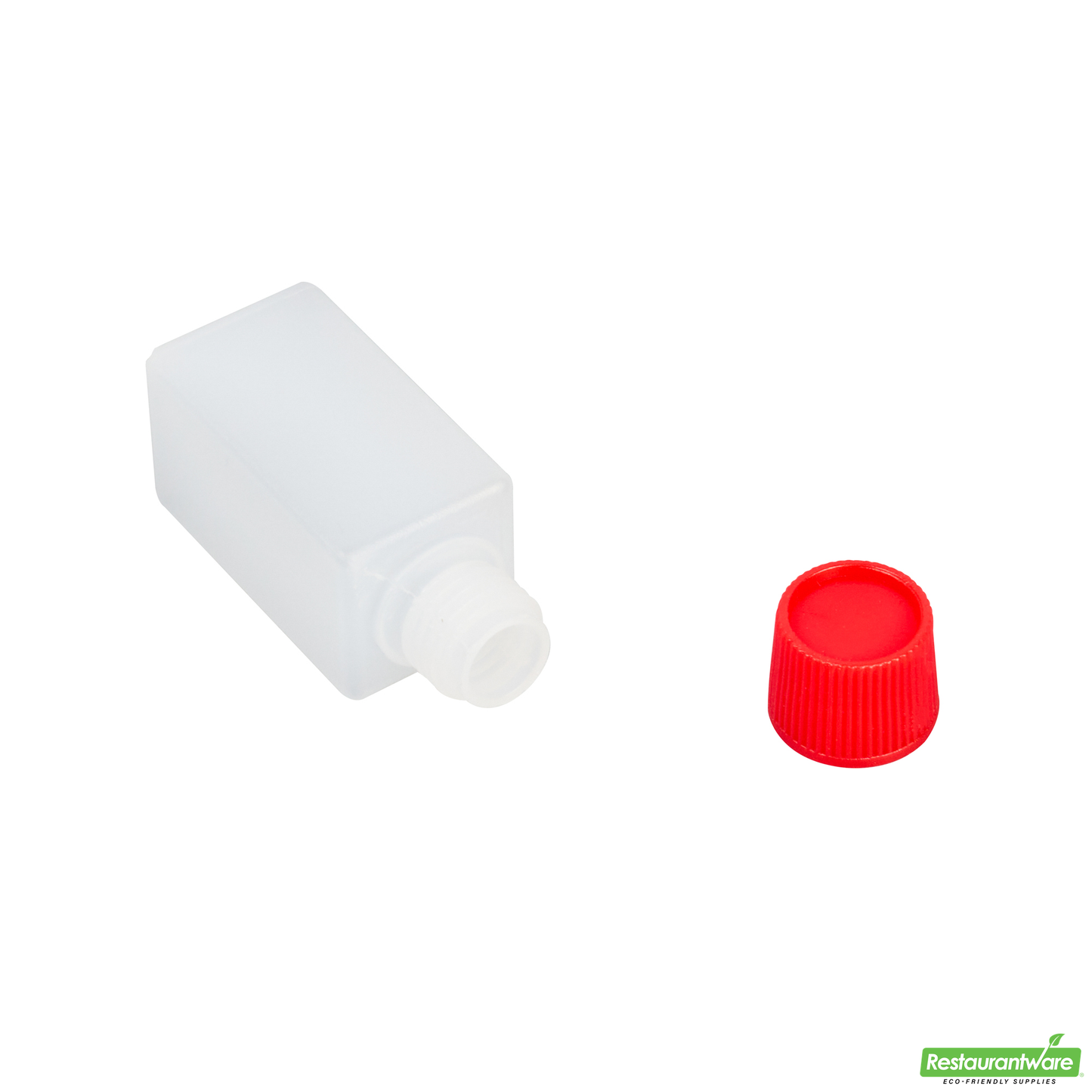 Wholesale Restaurantware Bento Tek 6 Ml Translucent Plastic Soy Sauce Bottle - with Red Cap - 1/2" X 1/2" X 1 3/4" - 1000 Count Box- Bulk
