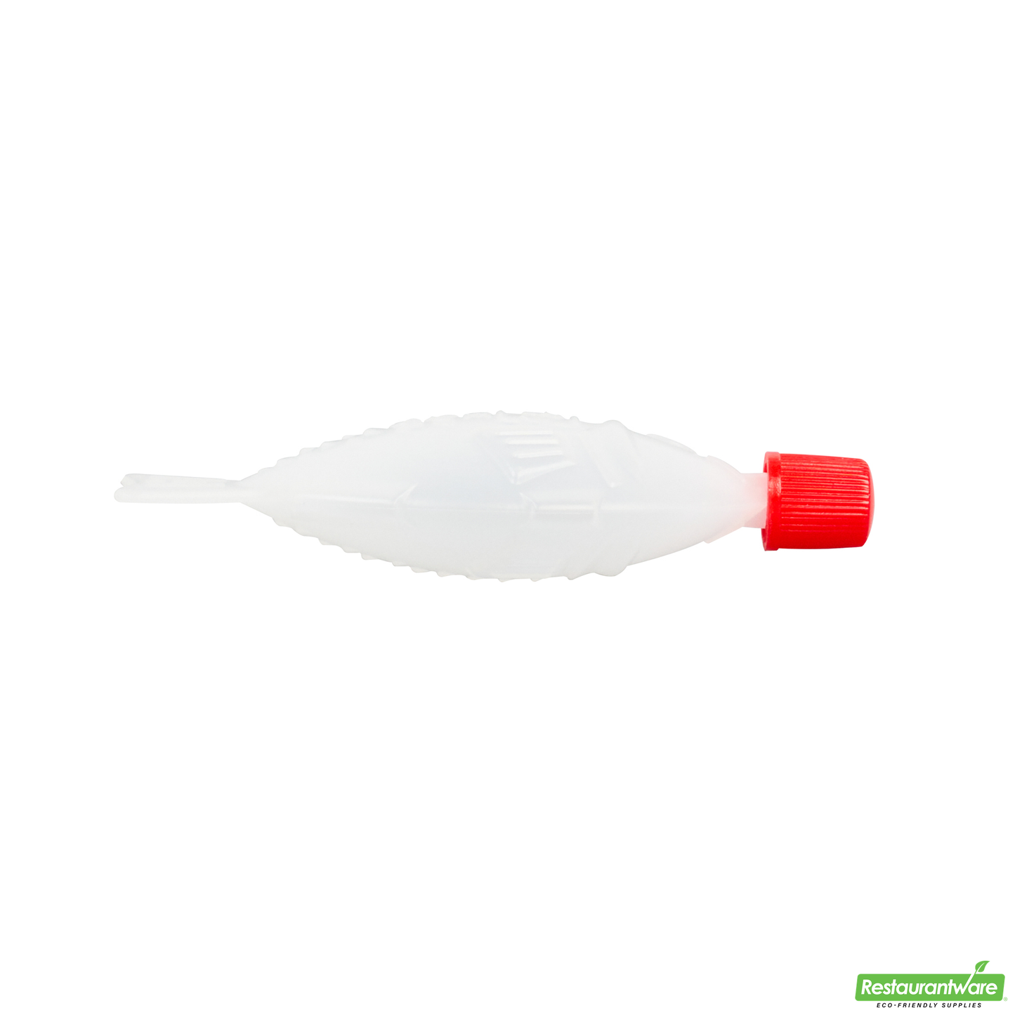 Wholesale Restaurantware Bento Tek 8 Ml Translucent Plastic Fish Soy Sauce Bottle - with Red Cap - 3" X 1/2" X 1 1/4" - 1000 Count Box- Bulk