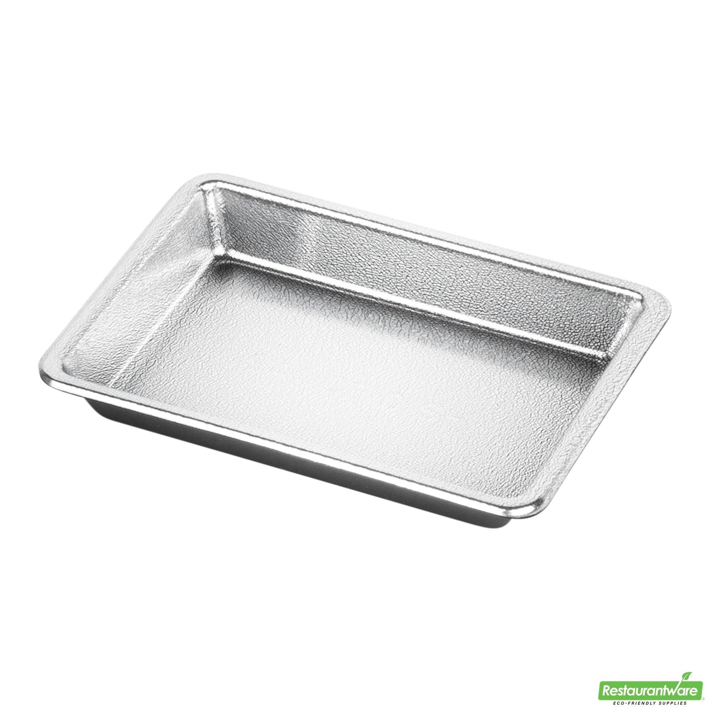 Wholesale Restaurantware Bento Tek 1 Oz Rectangle Silver Plastic Sauce Dish - 3" X 2 1/4" - 1000 Count Box- Bulk