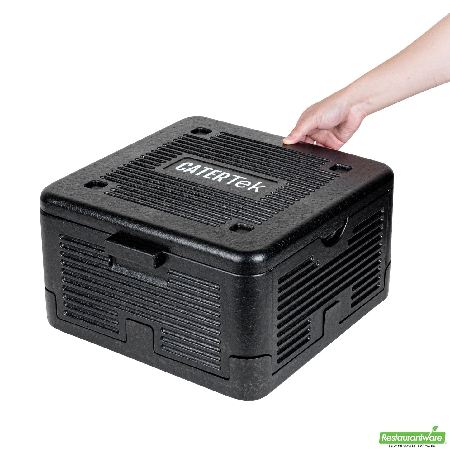 Wholesale Restaurantware Cater Tek Black Epp Food Pan Carrier - Insulated, Top Loading, Collapsible - 15" X 15" X 8 3/4" - 1 Count Box- Bulk