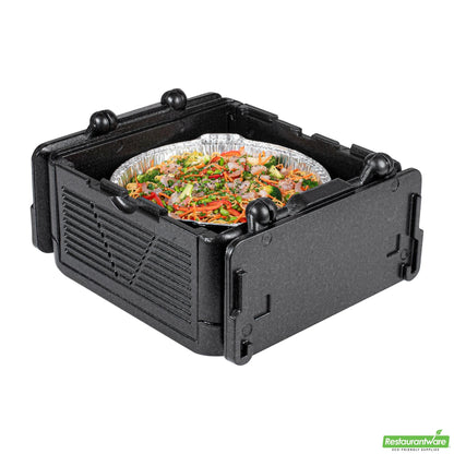 Wholesale Restaurantware Cater Tek Black Epp Food Pan Carrier - Insulated, Top Loading, Collapsible - 16 3/4" X 16 3/4" X 9" - 1 Count Box- Bulk