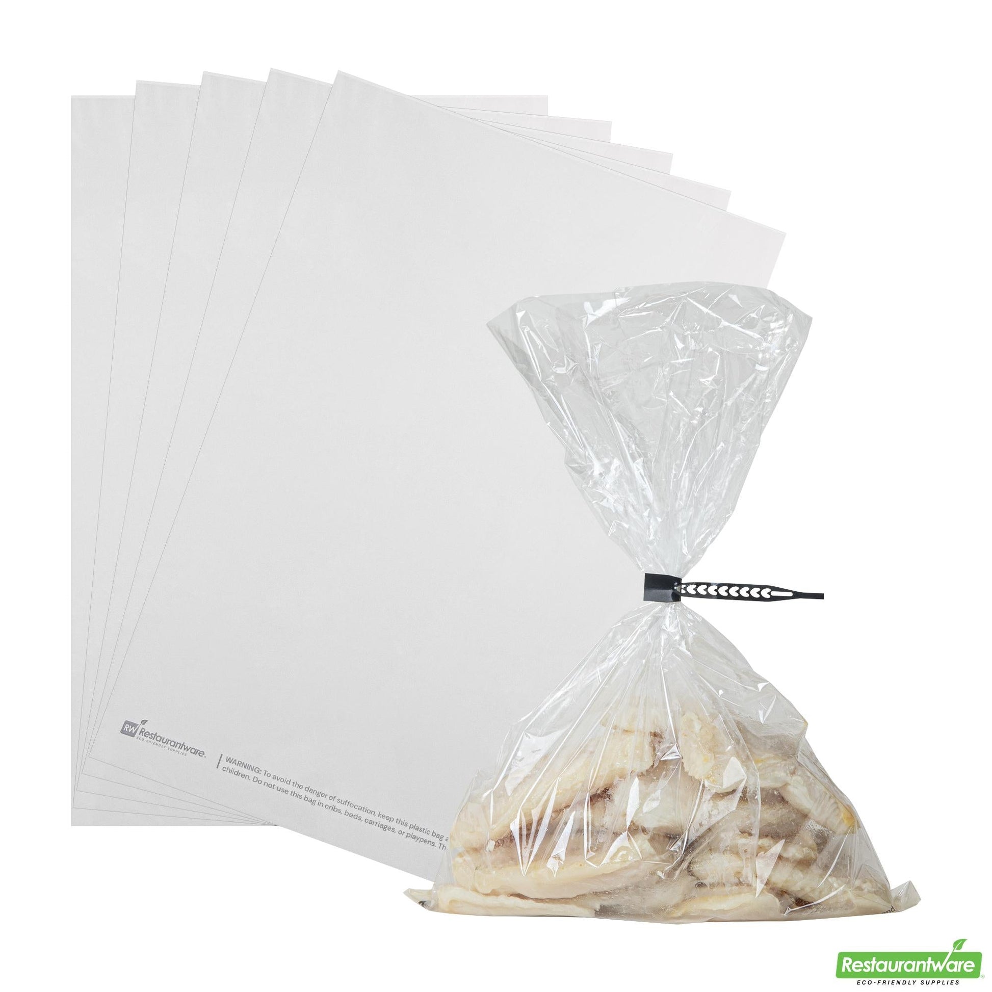 Wholesale Restaurantware Fresh Hero Clear Plastic Oven Bag - with Ties, Bpa-Free - 10" X 15" - 200 Count Box- Bulk