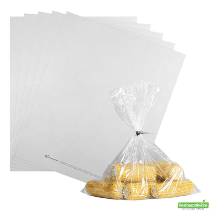 Wholesale Restaurantware Fresh Hero Clear Plastic Oven Bag - with Ties, Bpa-Free - 17" X 21 1/2" - 5 Count Box- Bulk