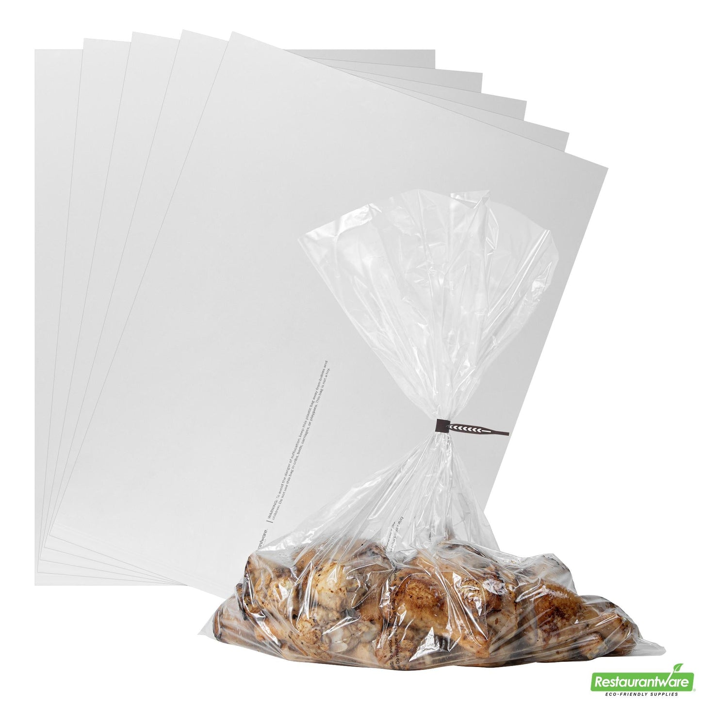 Wholesale Restaurantware Fresh Hero Clear Nylon Oven Bag - with Ties, Bpa-Free - 18" X 24" - 50 Count Box- Bulk