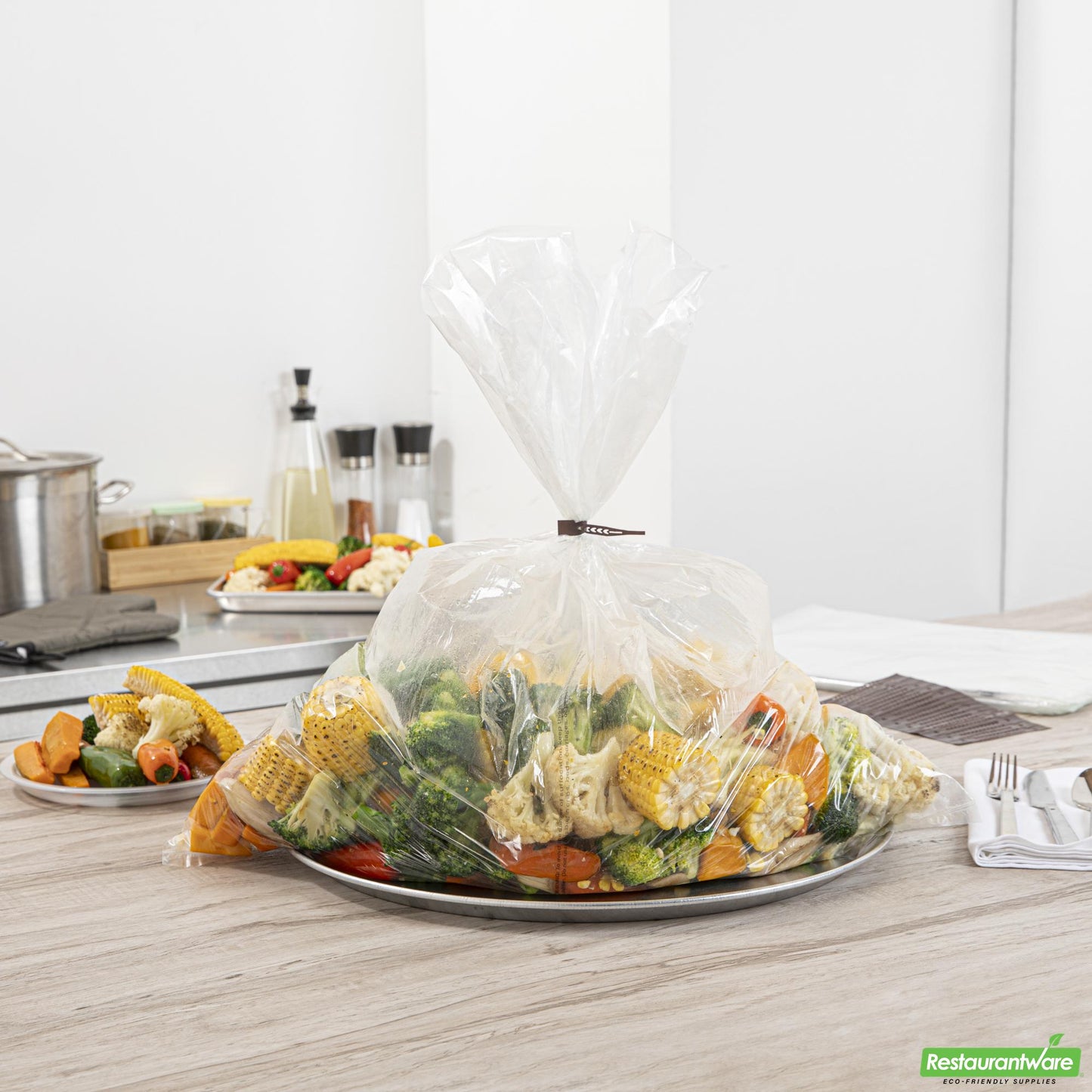 Wholesale Restaurantware Fresh Hero Clear Nylon Oven Bag - with Ties, Bpa-Free - 24" X 30" - 50 Count Box- Bulk