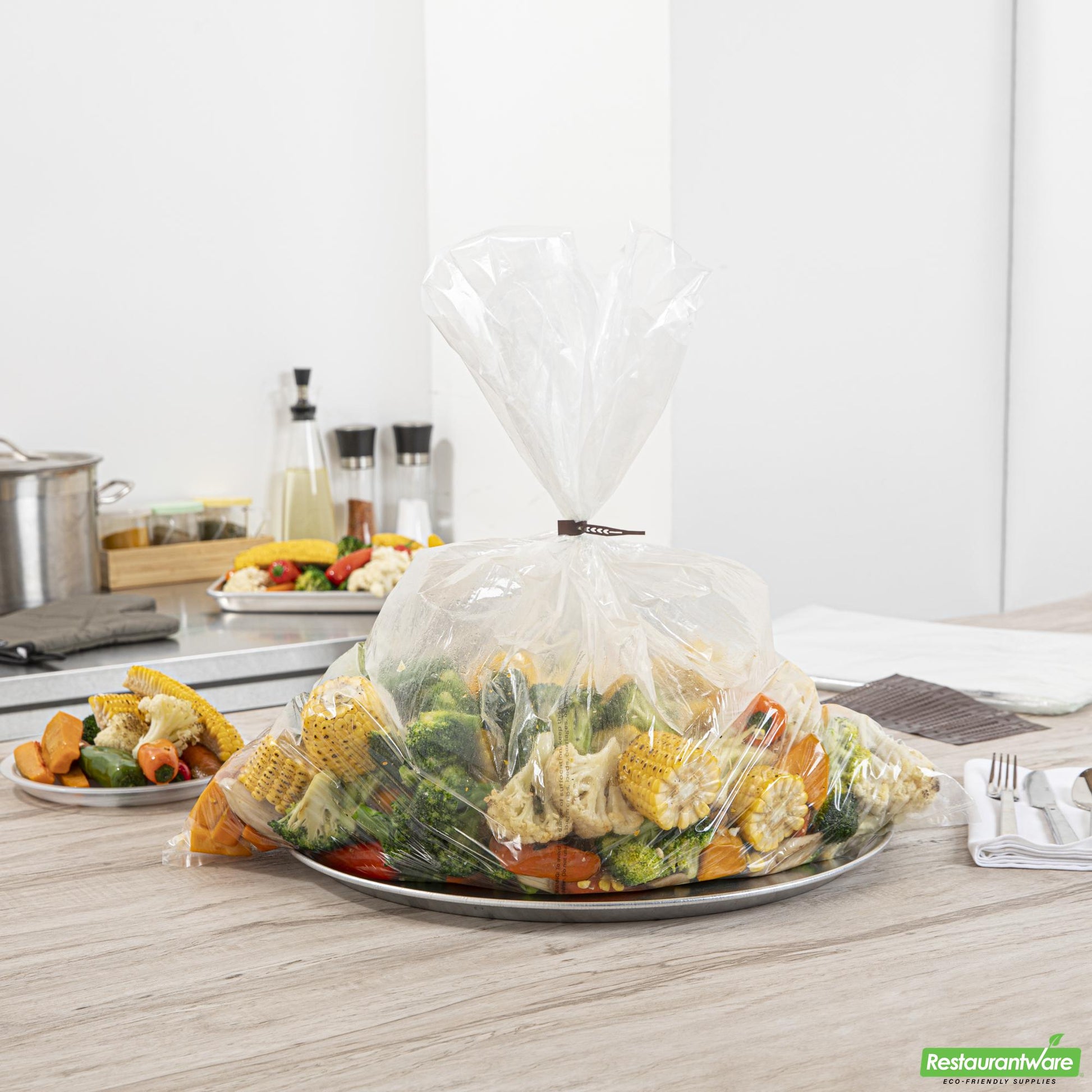 Wholesale Restaurantware Fresh Hero Clear Nylon Oven Bag - with Ties, Bpa-Free - 24" X 30" - 50 Count Box- Bulk