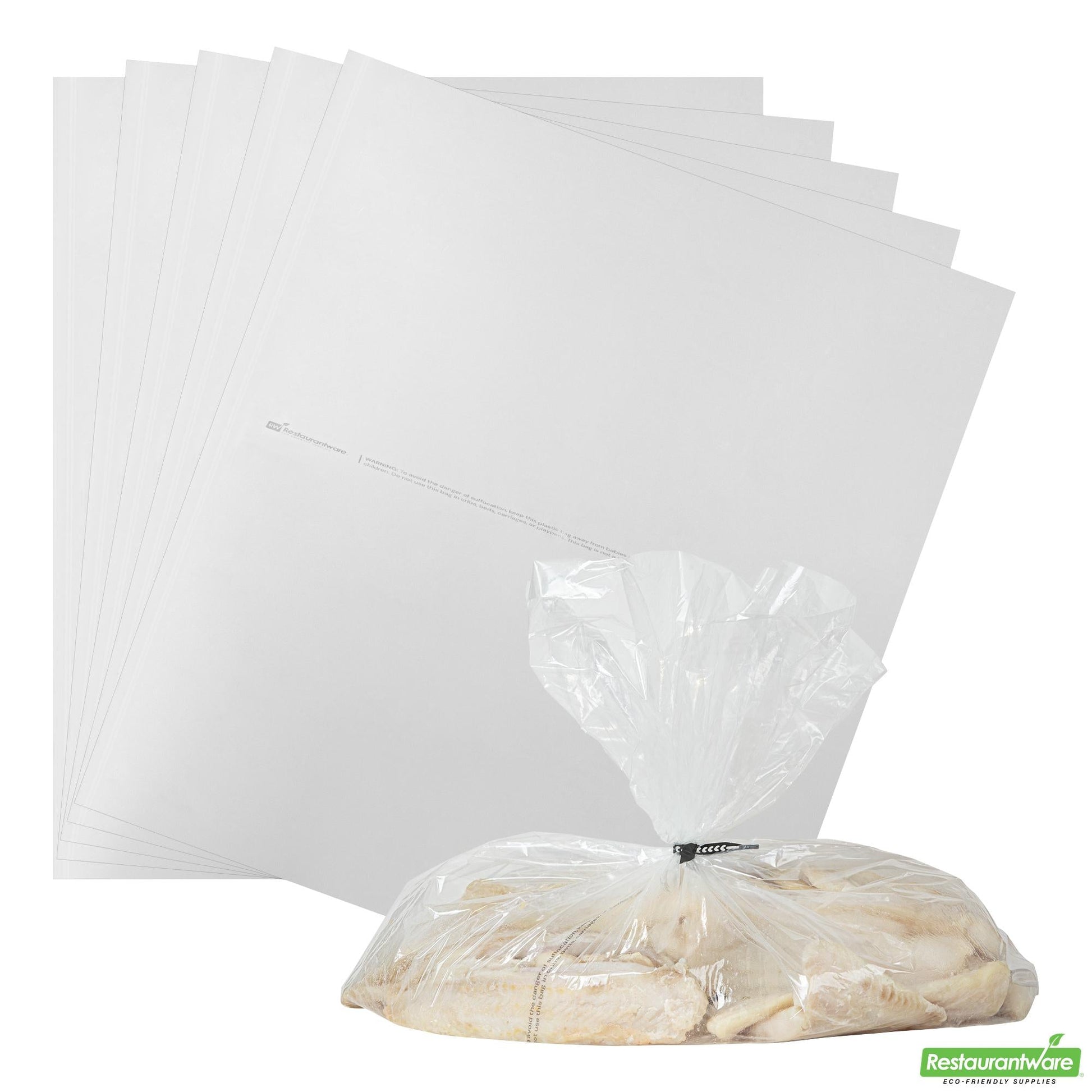 Wholesale Restaurantware Fresh Hero Clear Nylon Oven Bag - with Ties, Bpa-Free - 21 1/2" X 26" - 50 Count Box- Bulk