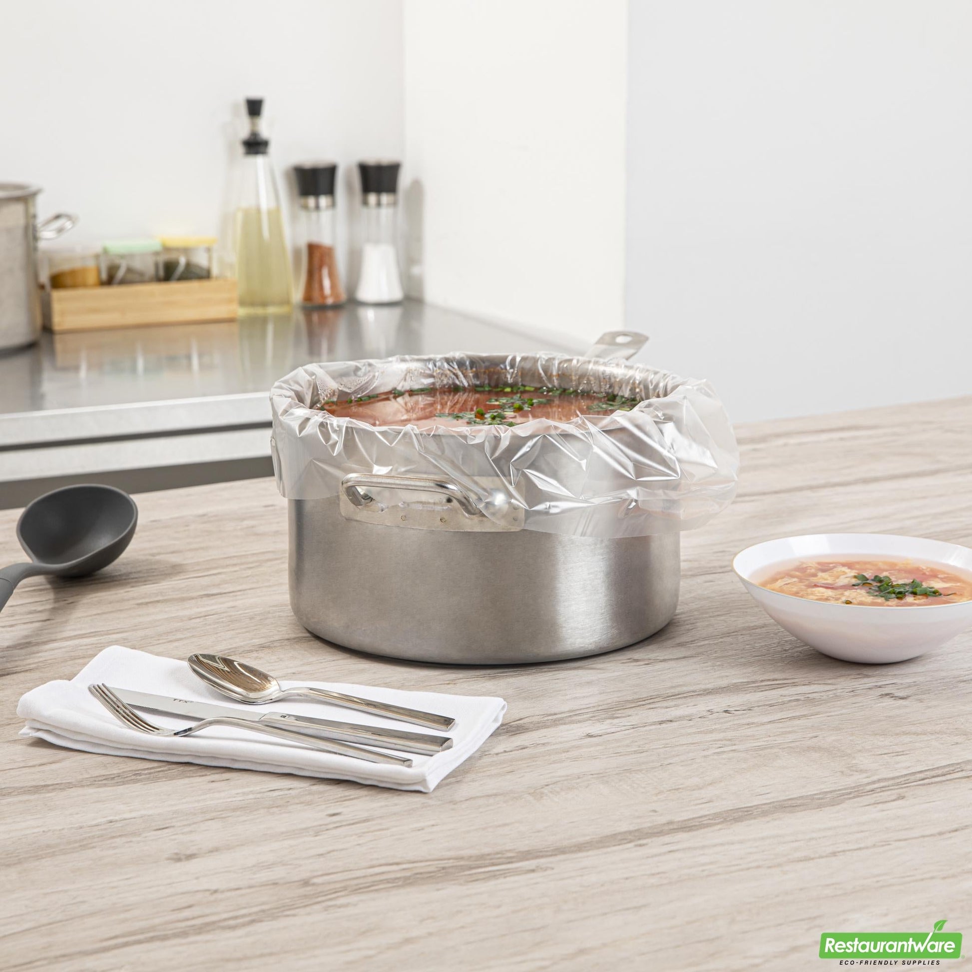 Wholesale Restaurantware Serve Secure Clear Plastic Liner - Fits 3 to 8 Qt Slow Cooker, Bpa-Free - 13" X 21" - 500 Count Box- Bulk
