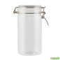 Wholesale Restaurantware Met Lux 32 Oz Round Clear Plastic Storage Jar - with Hinged Lid - 3 3/4" X 3 3/4" X 7 1/4" - 2 Count Box- Bulk