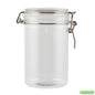 Wholesale Restaurantware Met Lux 24 Oz Round Clear Plastic Storage Jar - with Hinged Lid - 3 1/2" X 3 1/2" X 6" - 20 Count Box- Bulk