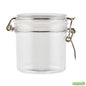 Wholesale Restaurantware Met Lux 15 Oz Round Clear Plastic Storage Jar - with Hinged Lid - 3 1/2" X 3 1/2" X 4" - 2 Count Box- Bulk