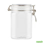 Wholesale Restaurantware Met Lux 29 Oz Square Clear Plastic Storage Jar - with Hinged Lid - 3 3/4" X 3 3/4" X 6" - 20 Count Box- Bulk