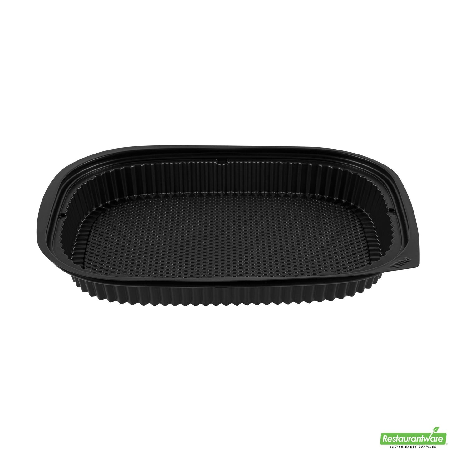 Wholesale Restaurantware 59 Oz Rectangle Black Plastic Food Container - Microwavable - 13.4" X 9.5" X 1.6"- Bulk