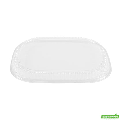 Wholesale Restaurantware Rectangle Clear Plastic Lid - Fits 59 Oz & 88 Oz Food Containers - 13.4" X 9.5" X 1"- Bulk