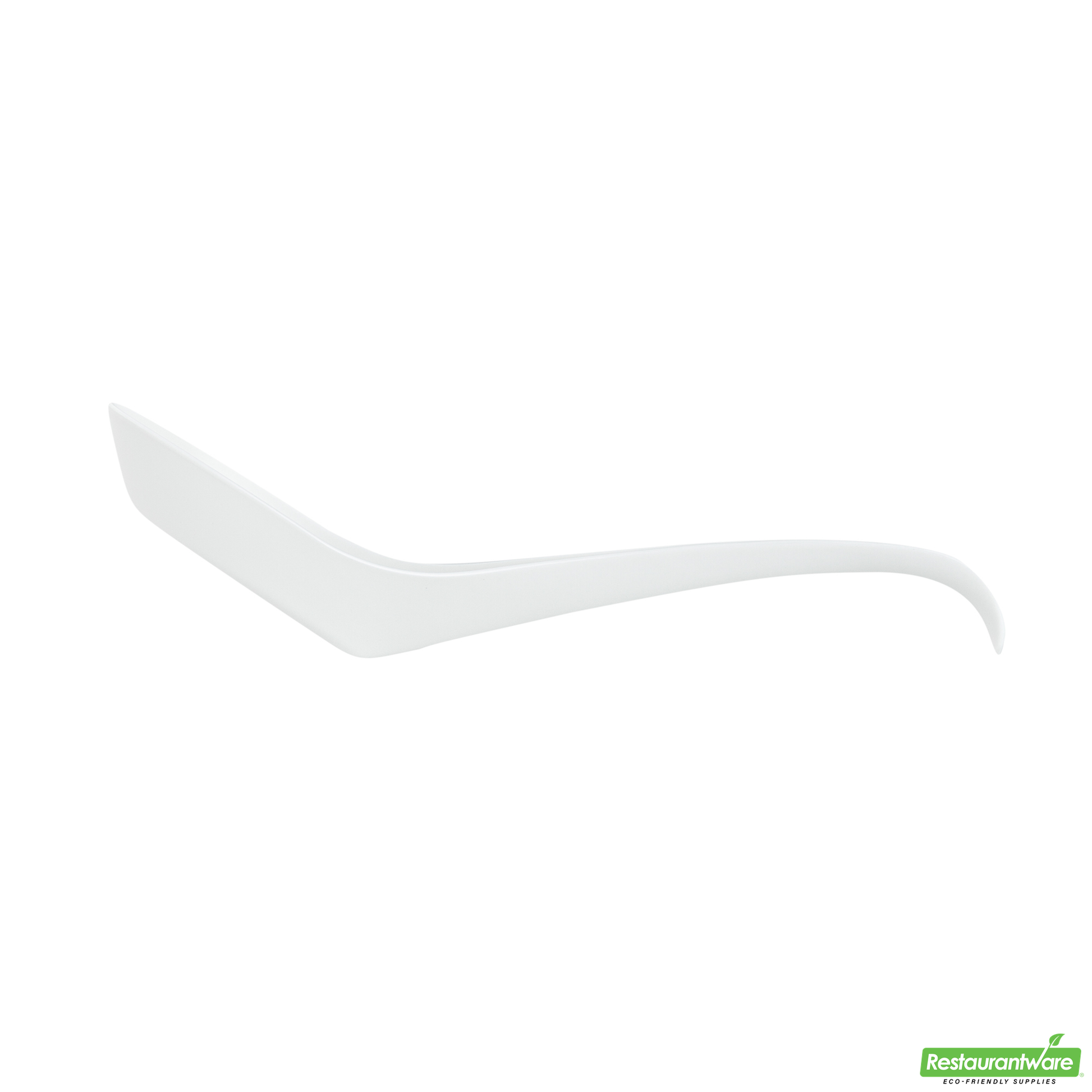 Wholesale Restaurantware White Plastic Asian Soup Spoon - 6 1/2" X 1 3/4" X 3 1/4" - 1000 Count Box- Bulk