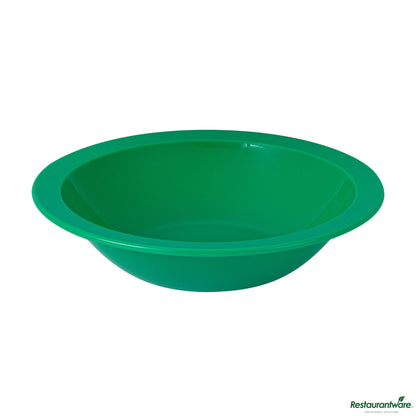 Wholesale Restaurantware 14 Oz Round Green Plastic Bowl - 6.8" X 6.8" X 4.3"- Bulk