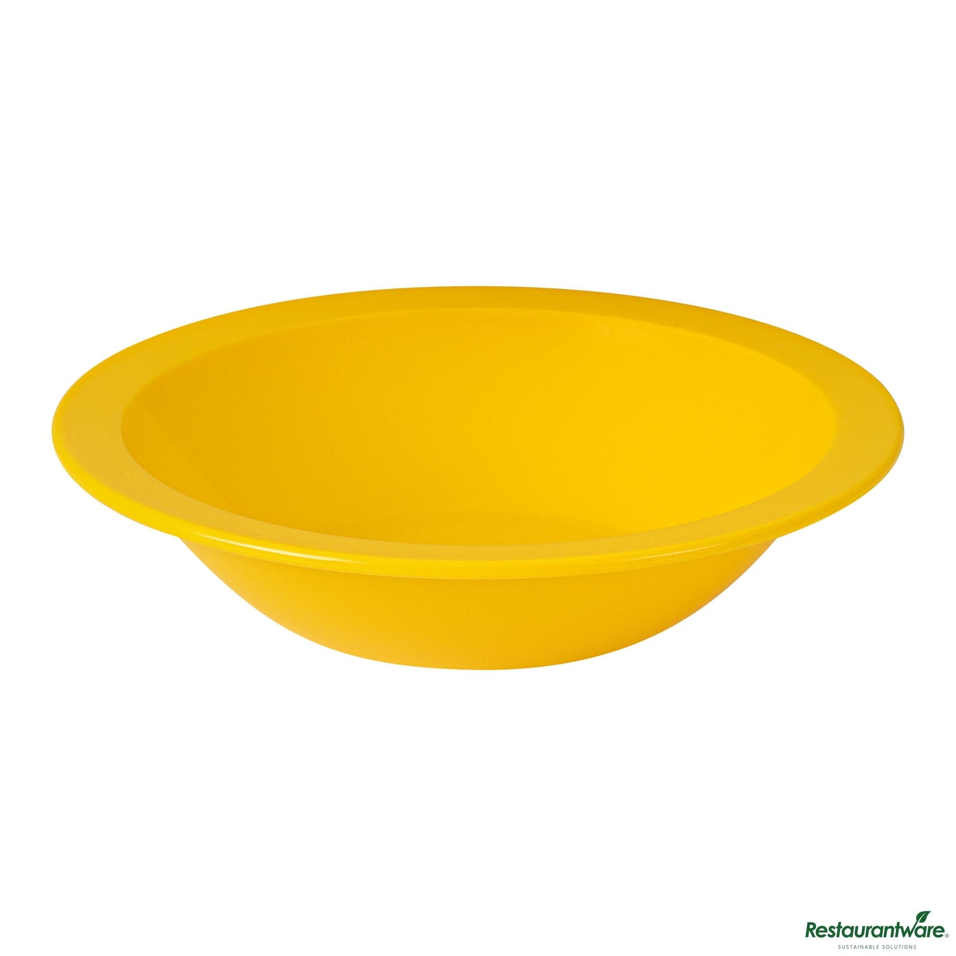 Wholesale Restaurantware 14 Oz Round Yellow Plastic Bowl - 6.8" X 6.8" X 4.3"- Bulk