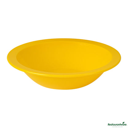 Wholesale Restaurantware 14 Oz Round Yellow Plastic Bowl - 6.8" X 6.8" X 4.3"- Bulk
